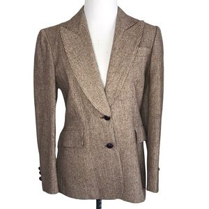 Vintage tan tweed blazer